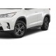 Пороги Подножки для Toyota Highlander 2014-2017-2020 стиль "Premium-Black"