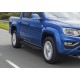 Пороги Подножки для Volkswagen Amarok 2016- стиль "Premium-Black"