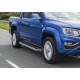 Пороги Подножки для Volkswagen Amarok 2016- стиль "Premium"