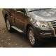 Пороги Подножки для Mitsubishi Pajero IV 2006-2011-2014- стиль "Bmw-Style"