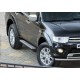 Пороги Подножки для Mitsubishi Pajero Sport 2008-2013-2016 стиль "Bmw-Style"