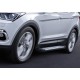 Пороги Подножки для Hyundai Santa Fe/ Santa Fe Premium 2012-2018 стиль "Bmw-Style"