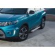 Пороги Подножки для Suzuki Vitara 2015- стиль "Silver"