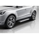 Пороги Подножки для Geely Emgrand X7 2013-2019 стиль "Silver"