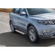 Пороги Подножки для Geely Atlas 2018- стиль "Silver"