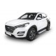 Пороги Подножки для Hyundai Tucson 2015-2021/ Kia Sportage 2016- стиль "Silver"