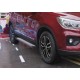 Пороги Подножки для Lifan X70 2018- стиль "Silver"