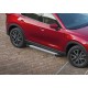 Пороги Подножки для Mazda CX-5 2017- стиль "Silver"