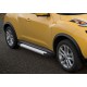 Пороги Подножки для Nissan Juke, FWD 2010-2014-2016 стиль "Silver"