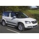 Пороги Подножки для Skoda Yeti 2009-2014- стиль "Silver"