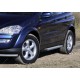 Пороги Подножки для Ssang Yong Kyron 2007-2016 стиль "Silver"