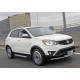 Пороги Подножки для Ssang Yong Actyon 2010-2013- стиль "Silver"