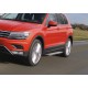 Пороги Подножки для Volkswagen Tiguan 2020- стиль "Silver"