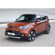 Пороги Подножки для Kia Soul 2017-2019 стиль "Black"