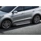 Пороги Подножки для Hyundai Grand Santa Fe 2012-2017 стиль "Silver"