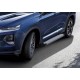 Пороги Подножки для Hyundai Santa Fe 2018-2021 стиль "Silver"