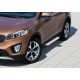 Пороги Подножки для Kia Sorento Prime 2015-2017 стиль "Silver"