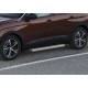 Пороги Подножки для Peugeot 3008 2017- стиль "Silver"