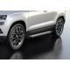 Пороги Подножки для Skoda Karoq 2020-/ Volkswagen Taos 2021- стиль "Silver"