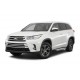 Пороги Подножки для Toyota Highlander 2014-2017-2020 стиль "Silver"