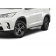 Пороги Подножки для Toyota Highlander 2014-2017-2020 стиль "Silver"