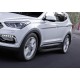 Пороги Подножки для Hyundai Santa Fe/ Santa Fe Premium 2012-2018 стиль "Black"