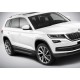 Пороги Подножки для Skoda Kodiaq 2017- стиль "Black"