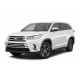 Пороги Подножки для Toyota Highlander 2014-2017-2020 стиль "Black"