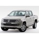 Пороги Подножки для Volkswagen Amarok 2010-2016 стиль "Silver"