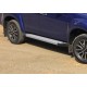 Пороги Подножки для Isuzu D-MAX 2016-2021 стиль "Silver"