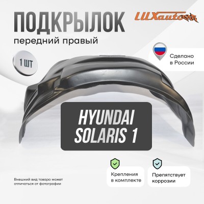 Подкрылок Hyundai Solaris 2014-2017 сед. (передний правый) / Хендай Солярис